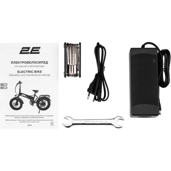Фото - Електровелосипед 2E EB16 20'' Black